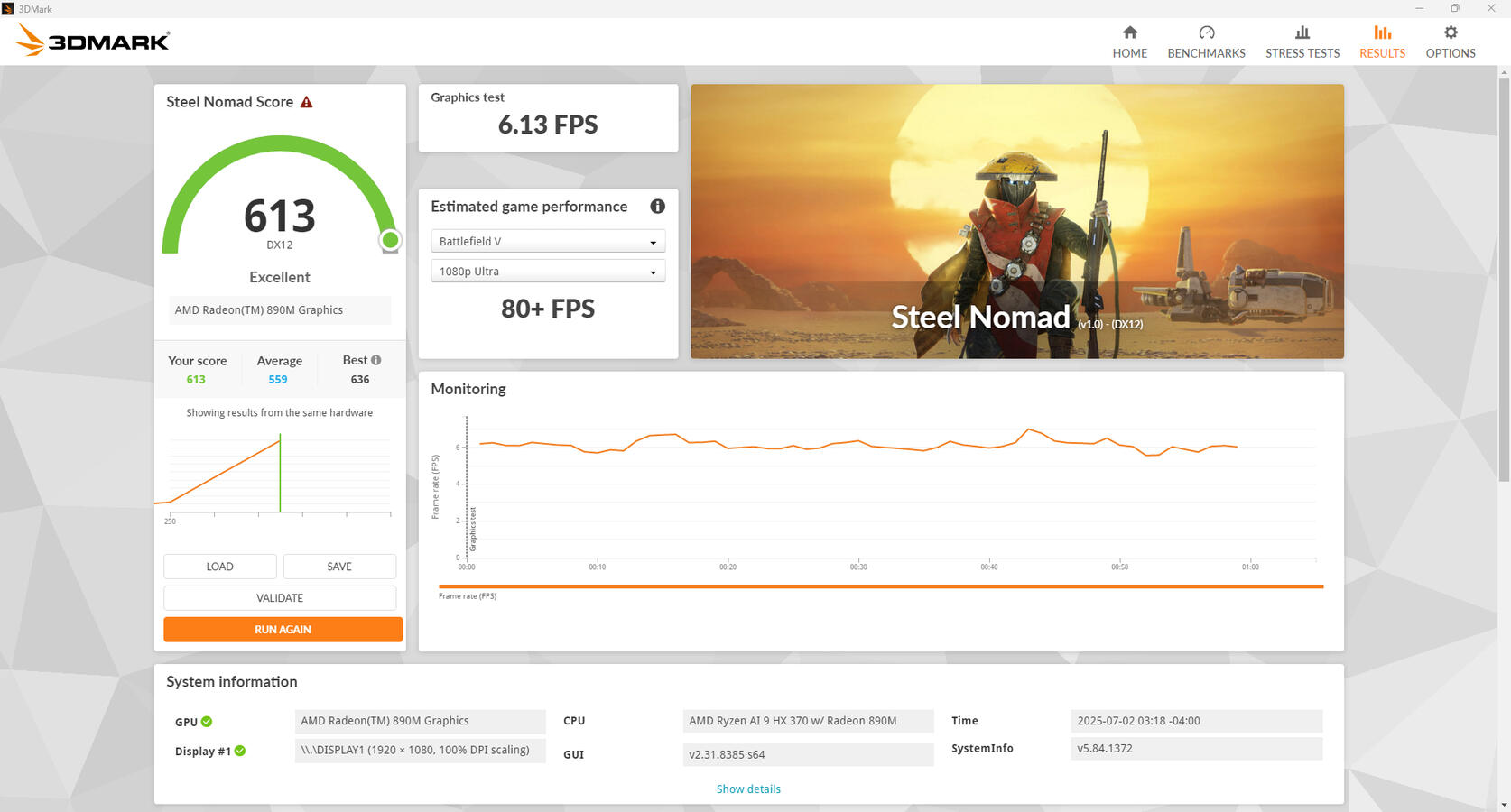 3DMARK Steel Nomad